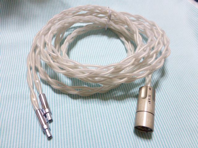 SENNHEISER HD800 Cascade DHARMA D1000 用 ALO SXC Cryo 18awg 改造品 210cm 長め XLRコネクタ 4ピン テルル銅 OFC 高品質タイプ HD800S HD820