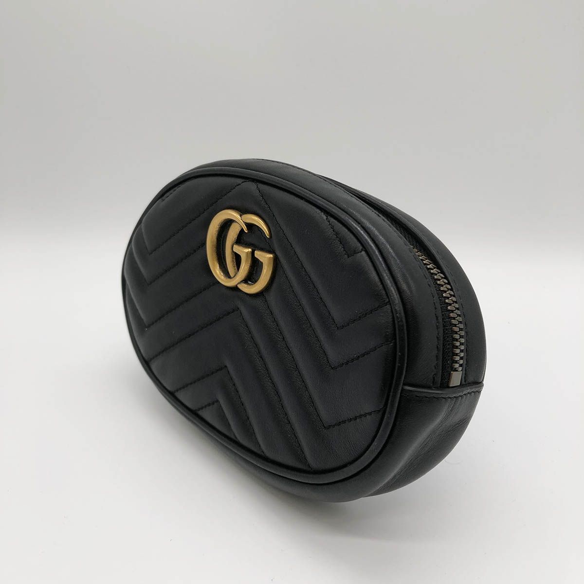 美品 GUCCI グッチ GGマーモント ウエストバッグ ウエストポーチ
