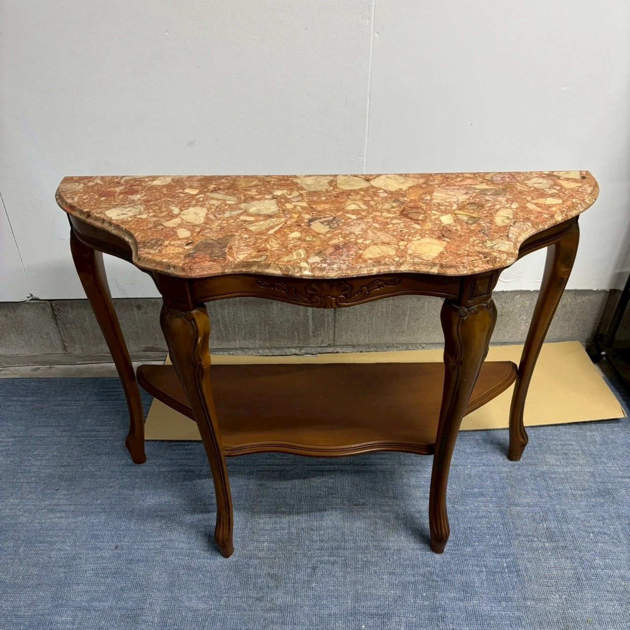 ? 優雅な空間を演出 大理石コンソールテーブル