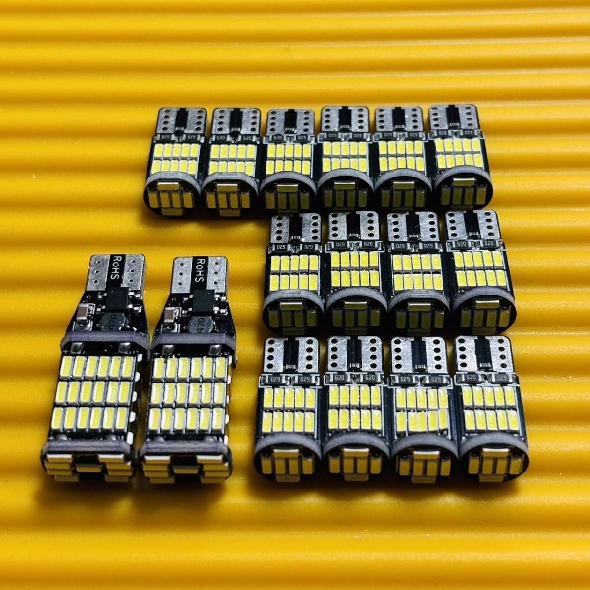 【車検対応】◇16個セット！クラウン アスリート AWS GRS210系 T10 LED ホワイト スモール ナンバー灯 バックランプ ルームランプ パーツ カー用品 アクセサリー 車検対応
