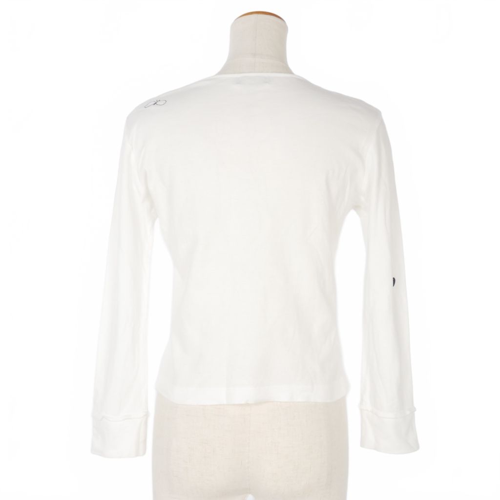 mini perhonen 蝶刺繍 ホワイトシャツ 長袖 mini perhonen 蝶刺繍 ホワイトシャツ 長袖 mini perhonen 蝶