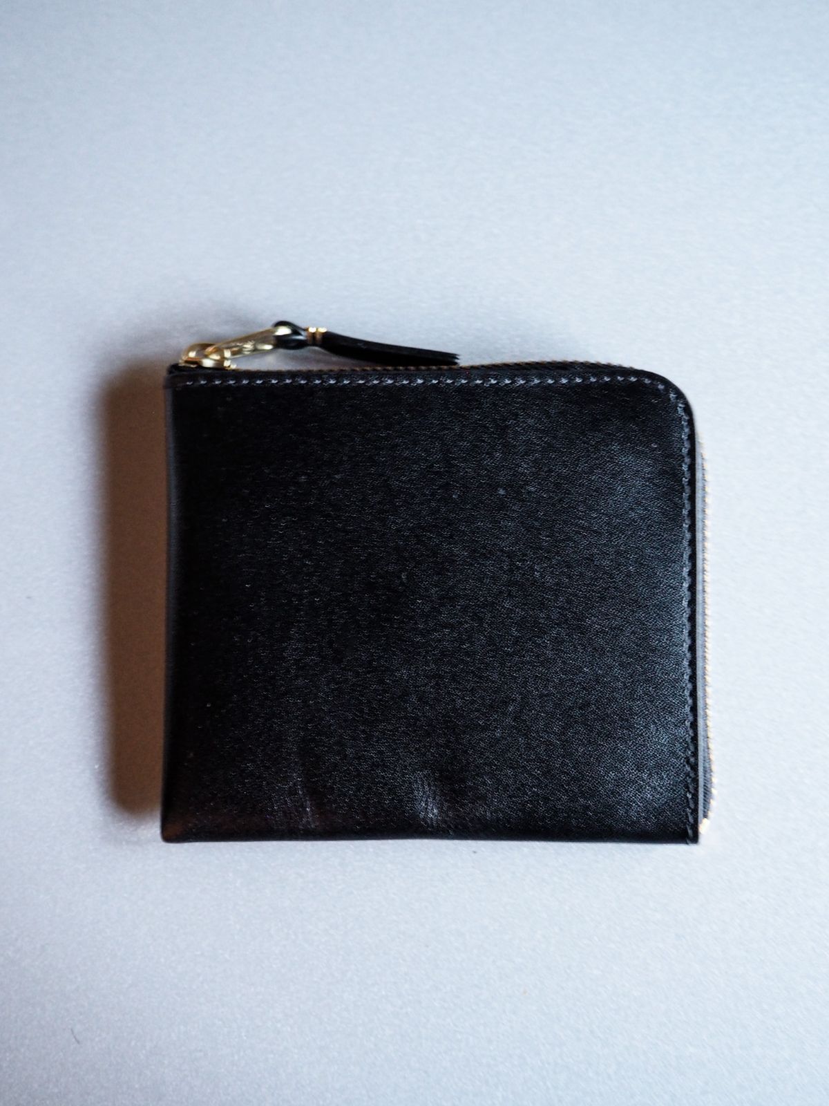 Wallet COMME des GARCONS ウォレット コム デ ギャルソン L字型ZIP財布　Black　ブラック