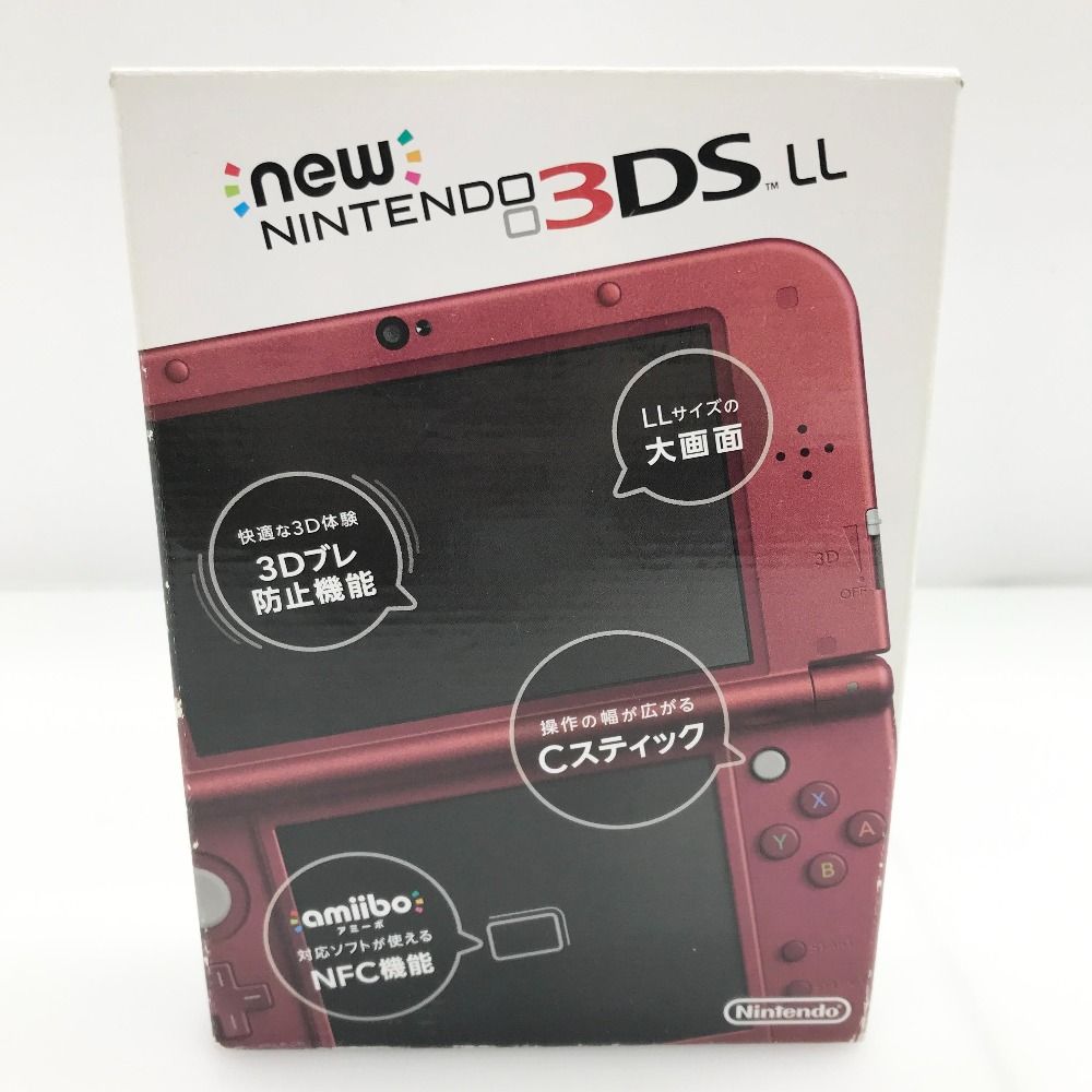 05w15762T new3DSLL new NINTENDO 3DSLL 本体 箱あり メタリックレッド microSD 4GB ＊動作 |初期化済み＊ 品