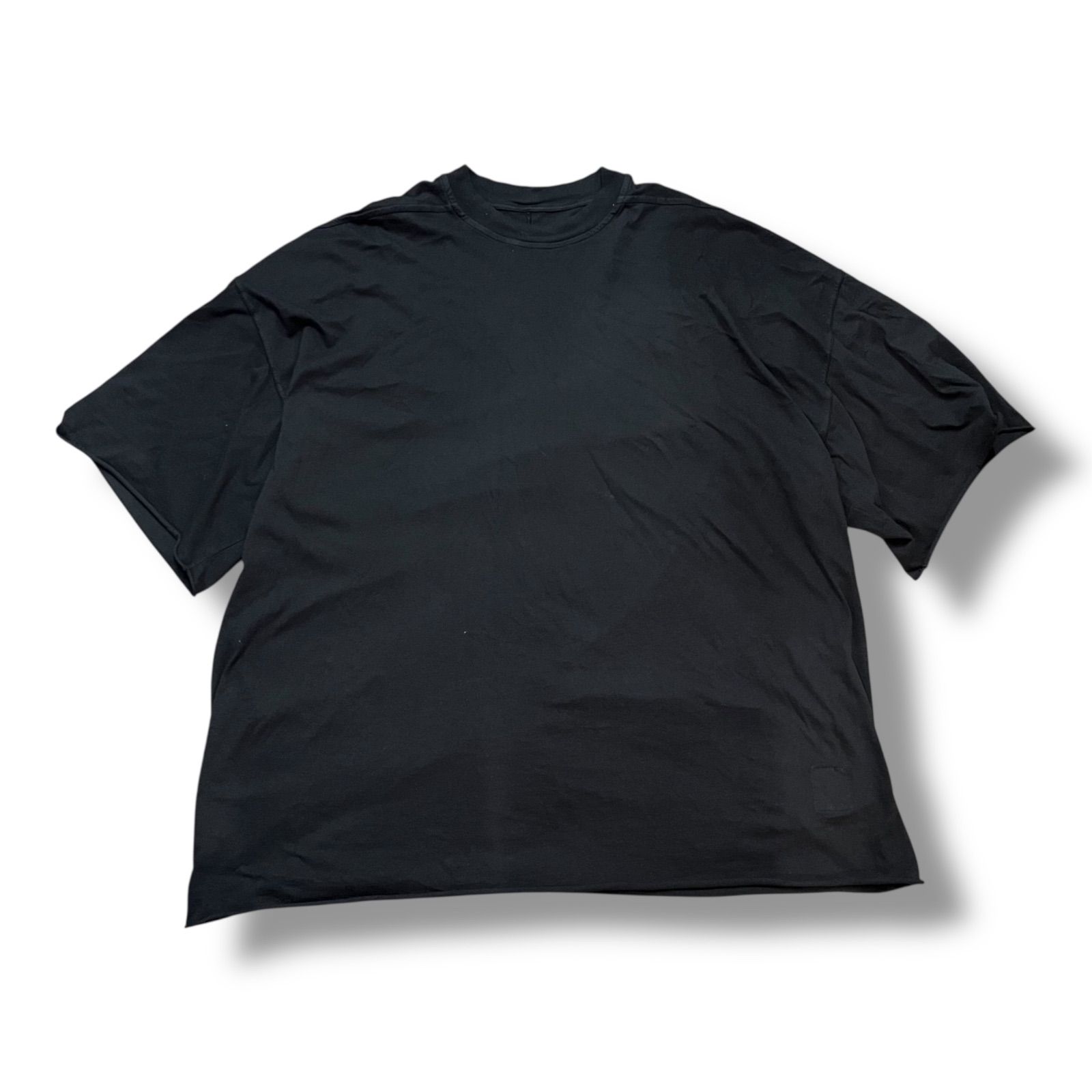 RICK OWENS DRKSHDW 24SS TOMMY T IN BLACK MEDIUM WEIGHT