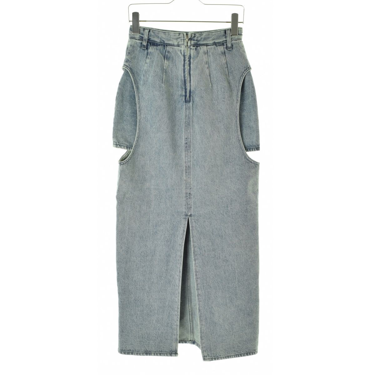 CLANE】24SS 16109-6192 CIRCLE CUT LAYERED DENIM SKIRT ロングデニム