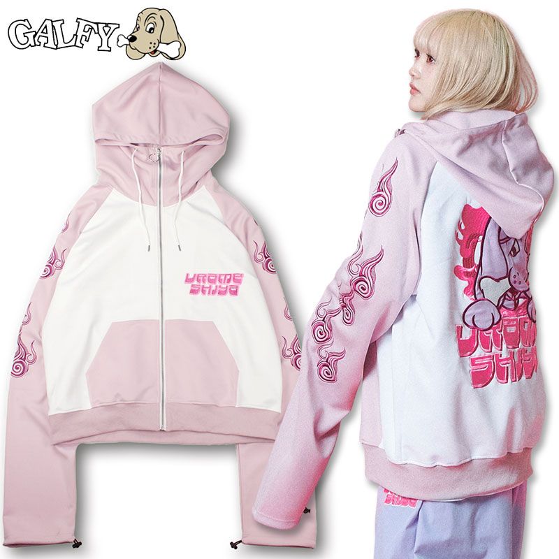 レディース ガルフィー GALFYうらめしやパーカー ピンク