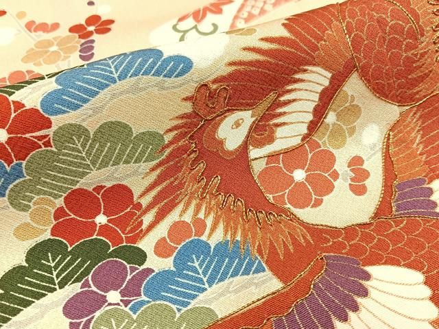 平和屋着物□豪華振袖 駒刺繍 鳳凰有職花文 金彩 逸品 BAAL0768hj - メルカリ