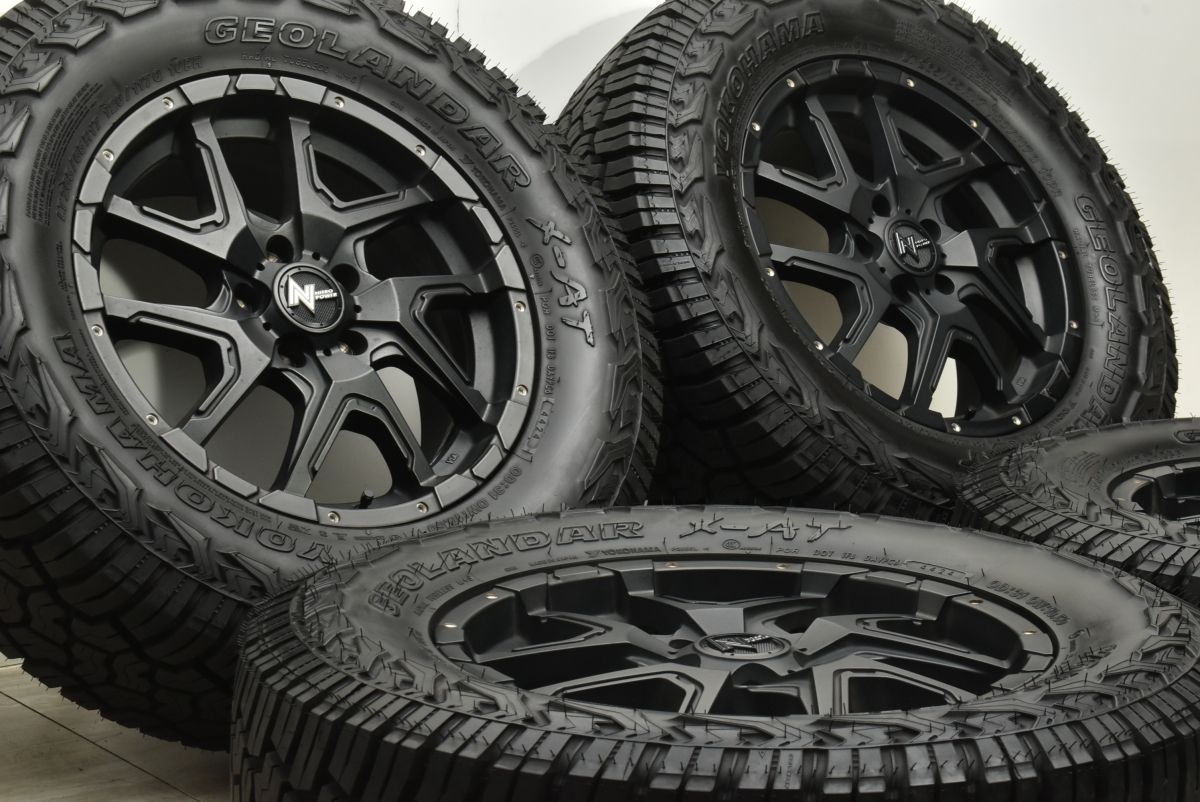 バリ溝 ナイトロパワー デリンジャー 17in 7J 42 PCD114.3 ヨコハマ ジオランダー X-AT LT265|65R17 NX RAV4 エクストレイル