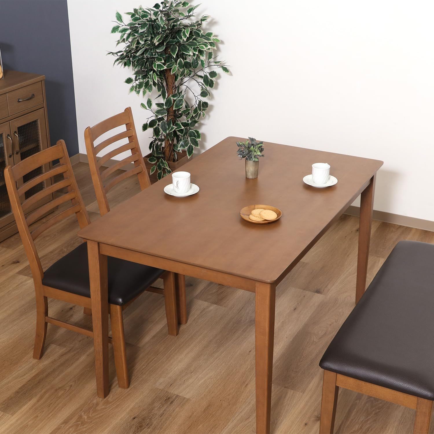 ダイニングテーブル 不二貿易 2 4人用 幅120×奥行75×高さ70cm ブラウン 天然木 食卓 組立商品 単品 スノア96783 MARWIL-DEMENAGEMENTS_CH