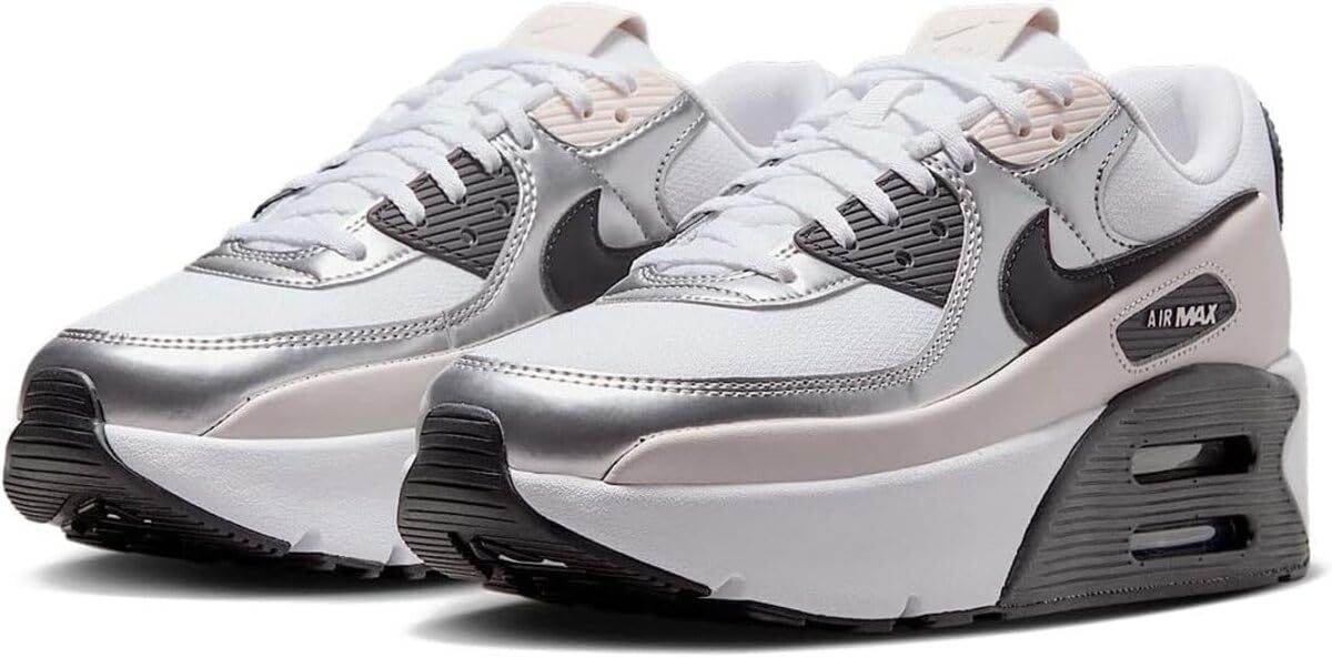 ナイキ エア マックス 90 LV8 W AIR MAX 90 LV8 ホワイト|ファントム|メタリックシルバー|ブラック IB0170-100 23.0cm 23.0 cm