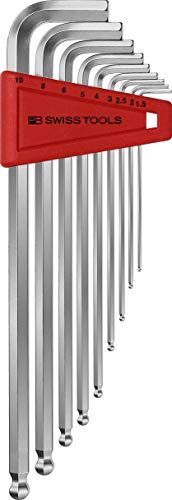 PBスイスツールズ ボール付ロング六角棒レンチセット 212.LH-10CN