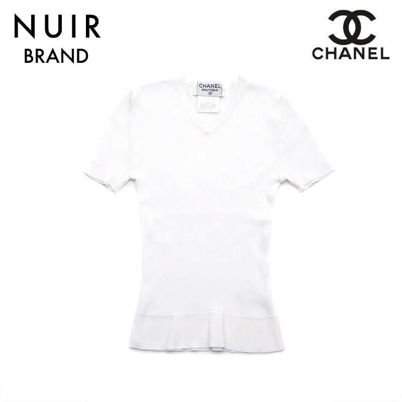 CHANEL シャネル カットソー Vネック - NUIR BRAND- ヌアブランド