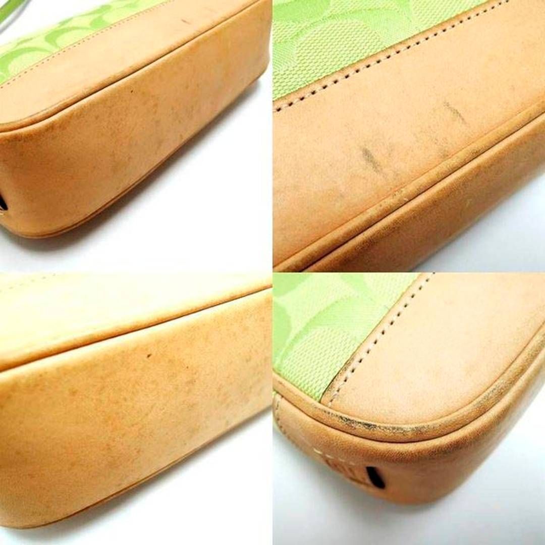 希少✨ COACH コーチ アクセサリーポーチ グリーン系 6094