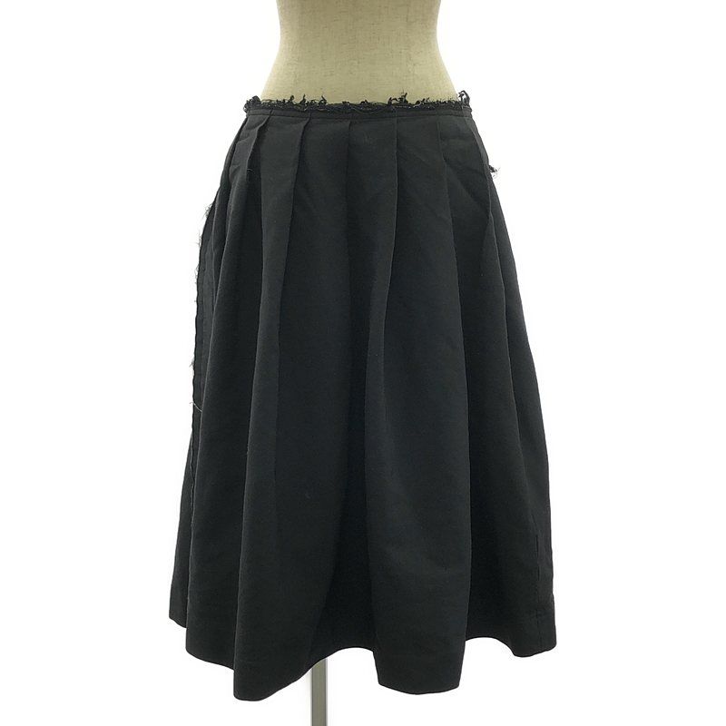 COMME des GARCONS | コムデギャルソン | 2019SS | 裁断 サイドスリット フ スカート | S | ブラック | レディース