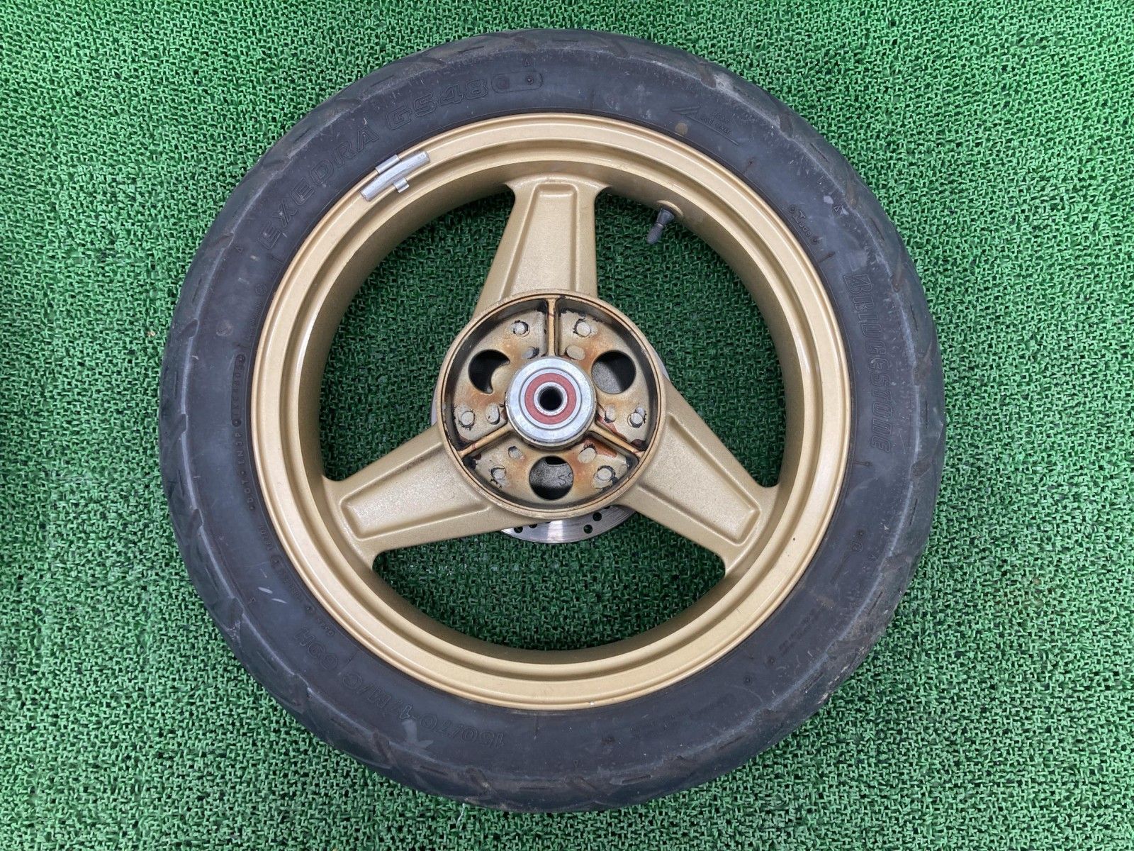 ゼファー750 リアホイール 金 1275 カワサキ 純正 バイク 部品 ZR750C
