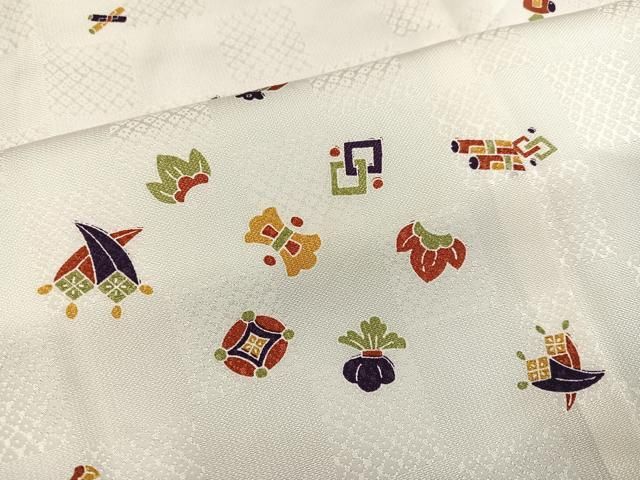 平和屋着物○トキワ商事 美の花 長襦袢 無双仕立て 宝尽くし 丹後