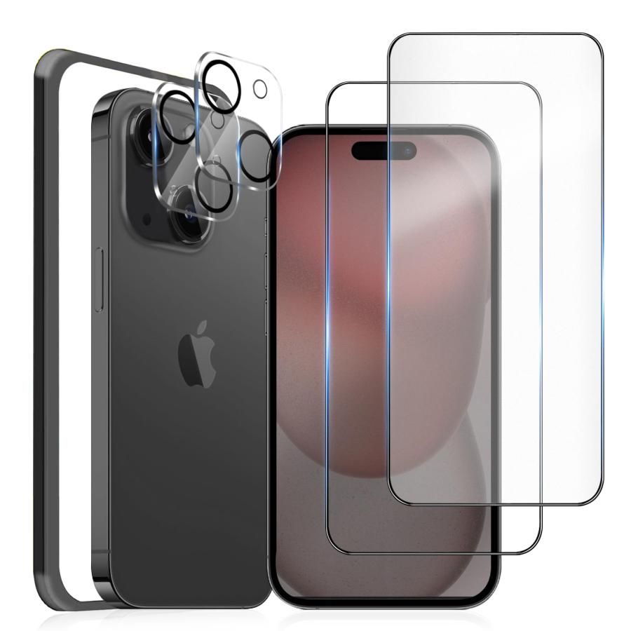 MINIKA 【ゲームに最適】 iphone15 保護フィルム さらさら ［2枚