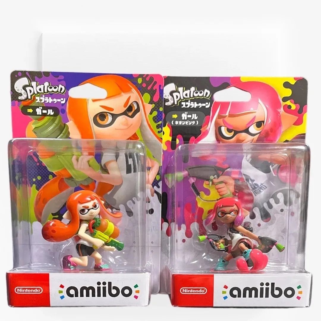 スプラトゥーン amiibo ネオンピンク オレンジ タコガール - ゲーム