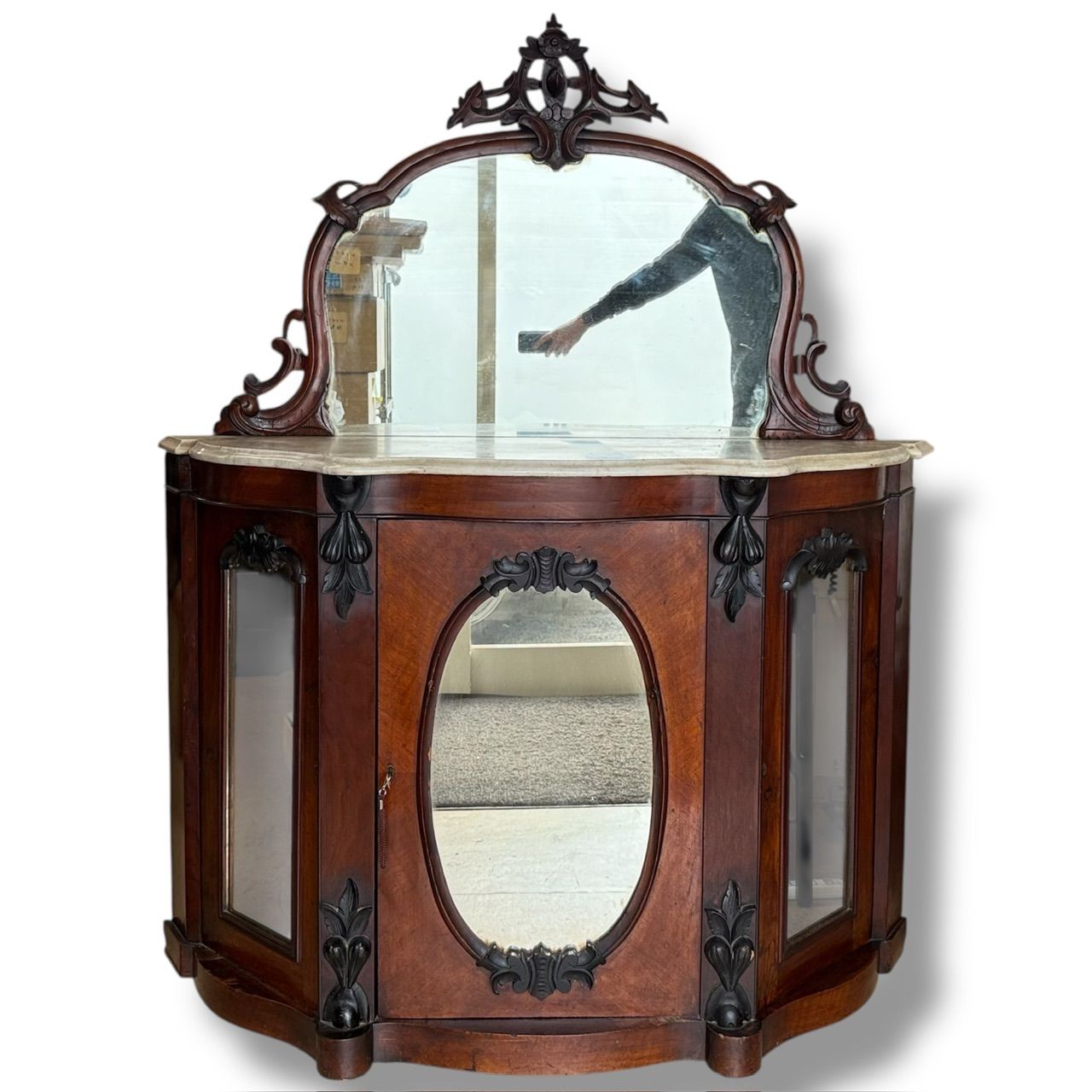 ドレッサー 鏡台 化粧台 木製 ビンテージ家具 昭和レトロ 古家具