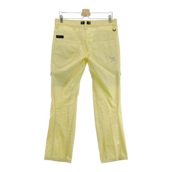 OAKLEY オークリー ゴルフ スカル 422509JP SKULL SEQUENCE STRAIGHT 3 立体裁断 テーパードパンツ スラックス 33 黄 ▲033▼0806_361 オークリー ゴルフ メンズ スカル パンツ OAKLEYSKULL