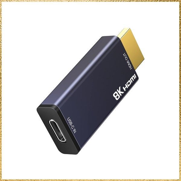 新着 USB CからHDMI 2.1アダプター 8K@60Hz USB-CメスからHDMIオスコンバーター 8K 4K@120Hz 2K@240Hz HDR VRR FreeSync Type C Thunderbolt 3/4対応 Steam Deck