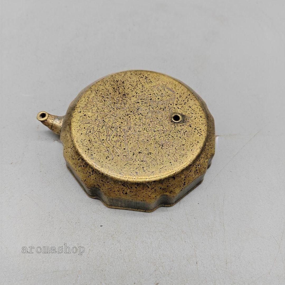 銅製 人首魚身筆棚 文鎮 書道具 文房具 工芸品 美術品 置物
