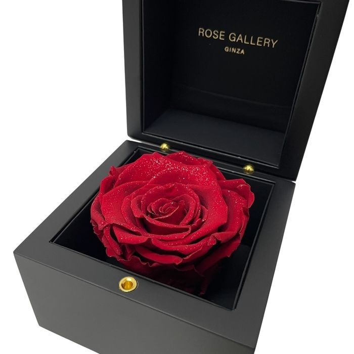 ◇美品◇ROSE GALLERY GINZA【ローズギャラリー銀座】ダイアモンドローズ Mサイズ バラ 薔薇 プリザーブドフラワー 赤 レッド  M500 - メルカリ