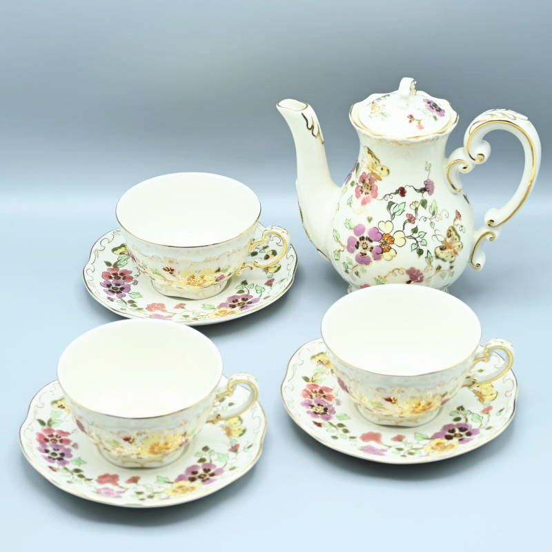 【美品】ハンガリー　ZSOLNAY　ジョルナイ　手描き　カーネーション　花瓶 美品】ハンガリー ZSOLNAY ジョルナイ 手描き カーネーション