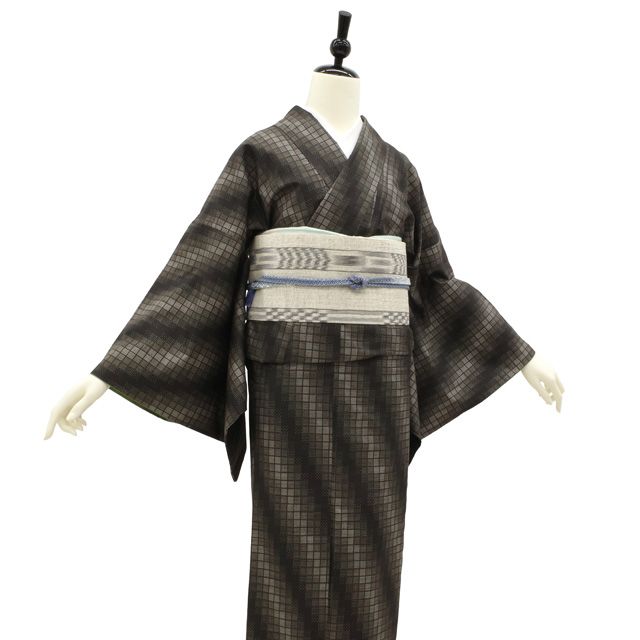 着物  生地 楽天市場】【新古品】 しょうざん 生紬 京都 着物 正絹 袷