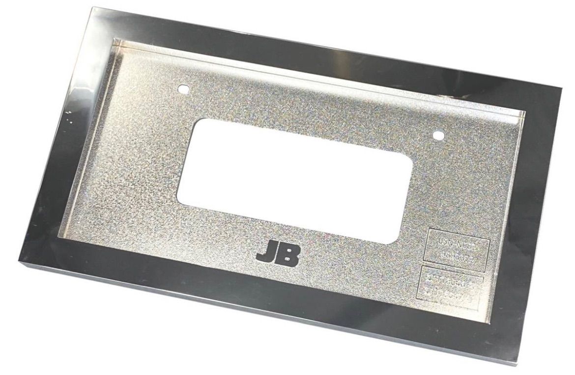 JB 中型 メッキナンバー枠 LSN-N002 角型 普通車 軽自動車 ナンバー