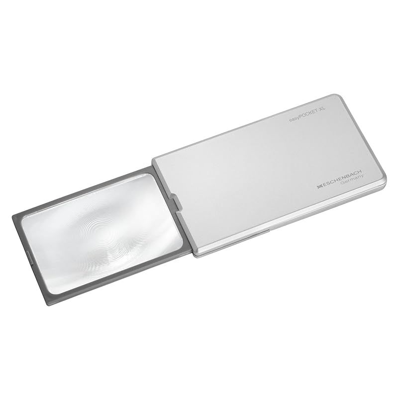 ESCHENBACH カード型 ルーペ LEDライト イージーポケット XLシルバー 倍率2.5倍 1522-11