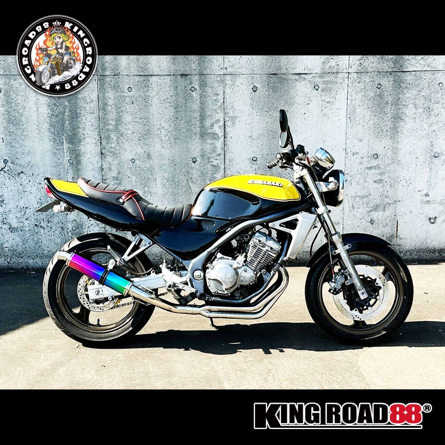 正規品人気バリオス２５０　１型　黒赤　エナ　三段シート　６０ｃｍ/補強入り ブラック カワサキ ZR250A タックロールシート エナメル へっぽこ社長 社外品