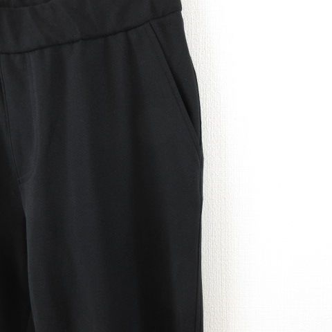 バレンザ　ブラック　パンツ バレンザ VALENZA クロップドパンツ ストレッチ 黒 40 *A617