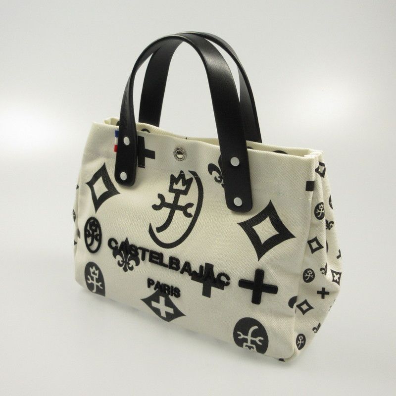 姫路東店 CASTEL BAJAC カステルバジャック ハンドバッグ AMIN 2 070521 ホワイト 121