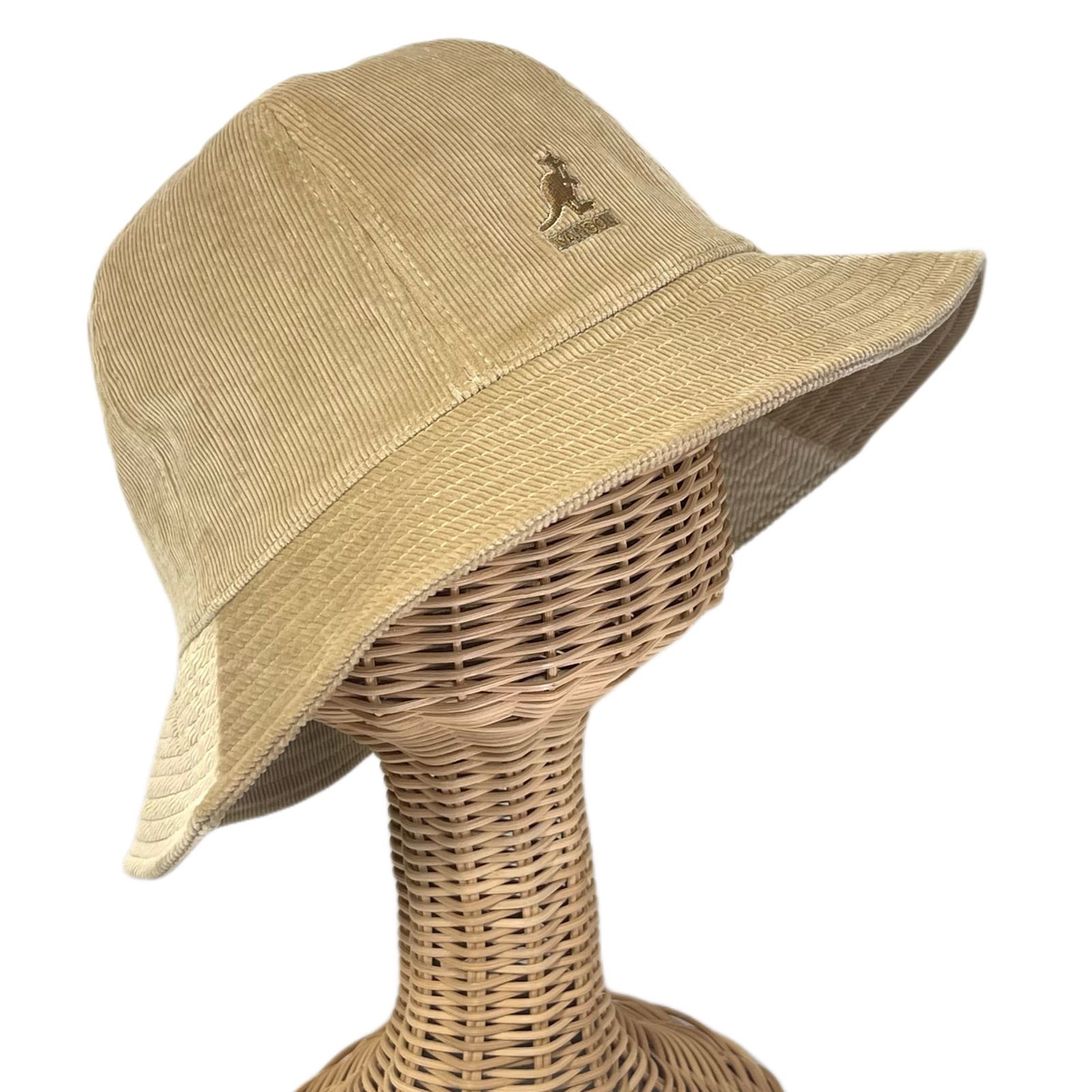 New☆ KANGOL ベル型ハット コーデュロイ Beige サイズ展開あり - メルカリ