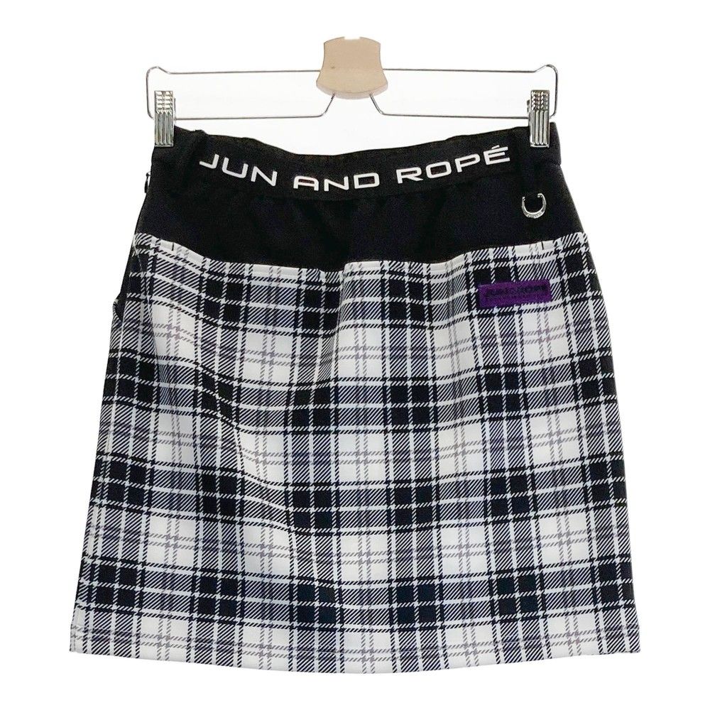サイズ：L JUN&amp;ROPE ジュン アンド ロペ ERC-52100-B フェイクレザー プリーツスカート  ブラック系 [240101501083] ゴルフウェア レディース ストスト サイズ：L JUN&ROPE ジュン アンド ロペ ERC-52100-B フェイク
