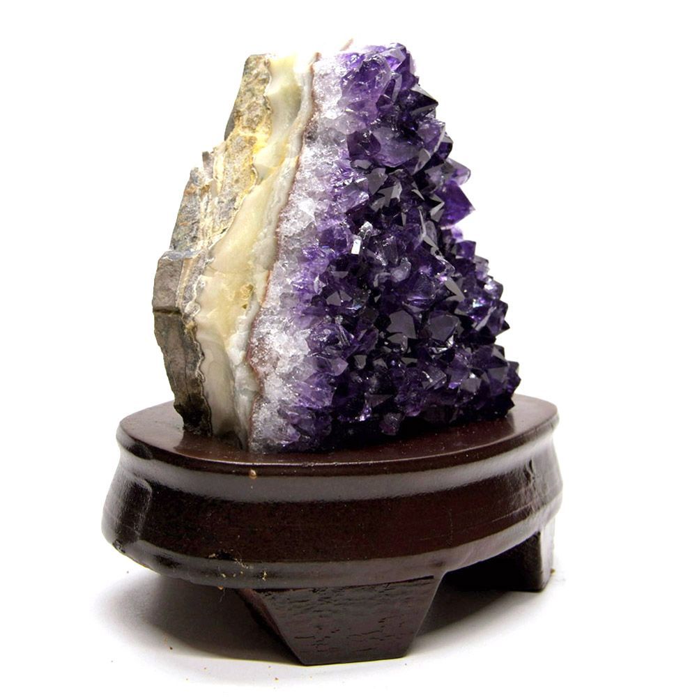 天然石：アメジストクラスター台座付き （重量:1649ｇ）　空間浄化・癒し 天然石 ：アメジストクラスター（重量：1764g） 台座付き：空間