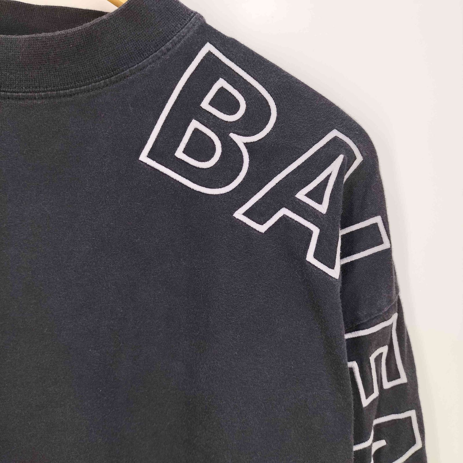 バレンシアガ BALENCIAGA UNISEX ヴィンテージ加工 スリーブロゴ