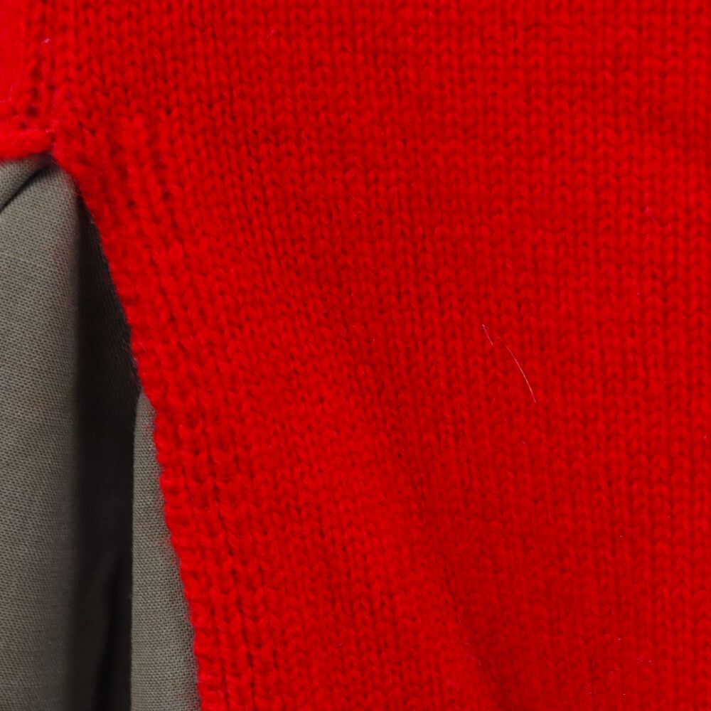 sacai サカイ バンダナ ニット プルオーバー レッド サカイ sacai × Dr.Woo ドクターウー Bandana Knit Pullover