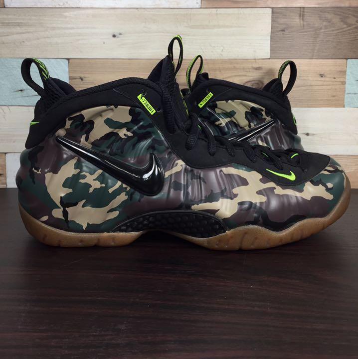 美品 NIKE AIR FOAMPOSITE PRO ARMY CAMO エアフォームポジット プロ 