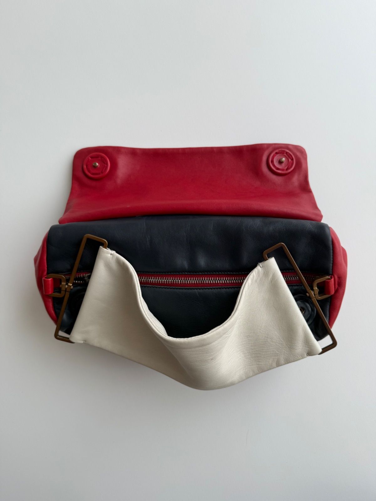 ✿ SS2001 PRADA DOCKING HAND BAG プラダ レザーハンドル レザー ハンドバッグ ドッキング アーカイブ archive バッグ prada