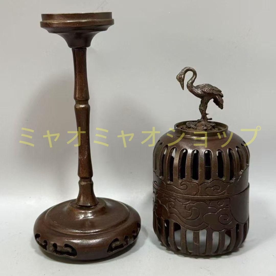 事務室の禅意招財装飾品 銅製 干支虎 虎嘯山河 茶台