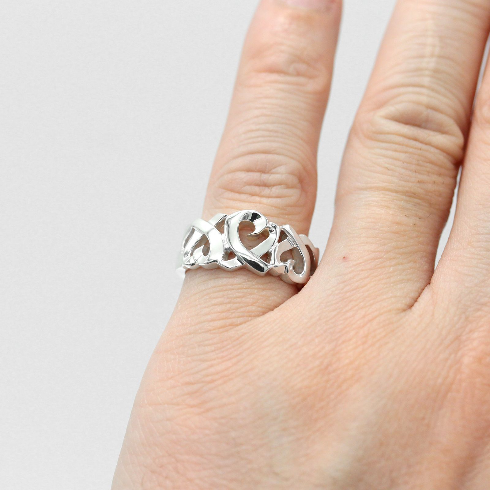 楽天市場】ティファニー トリプル ラビングハート リング K18YG パロマ