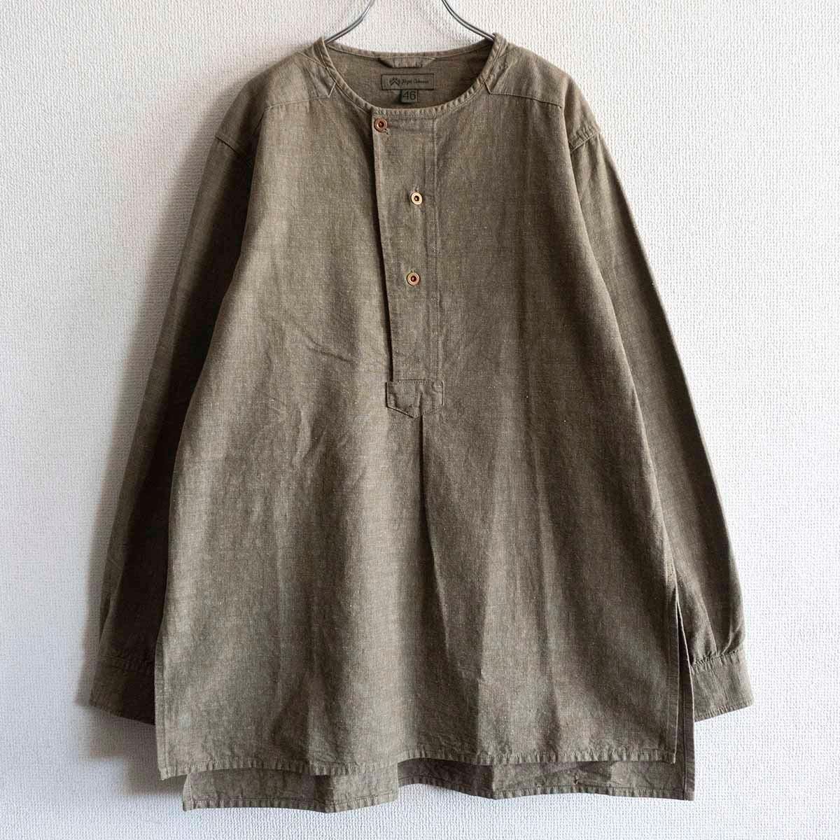 NIGEL CABOURN FRENCH WORK SHIRT 46 フレンチアーミー プルオーバーシャツ ナイジェルケーボン 25041060