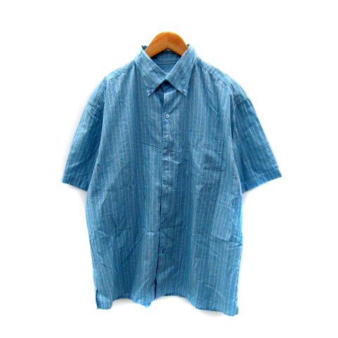 新品 INTERMEZZO インターメッツォ 清涼感 半袖ボタンダウンシャツ L インターメッツォ INTERMEZZO カジュアルシャツ 半袖 ボタン