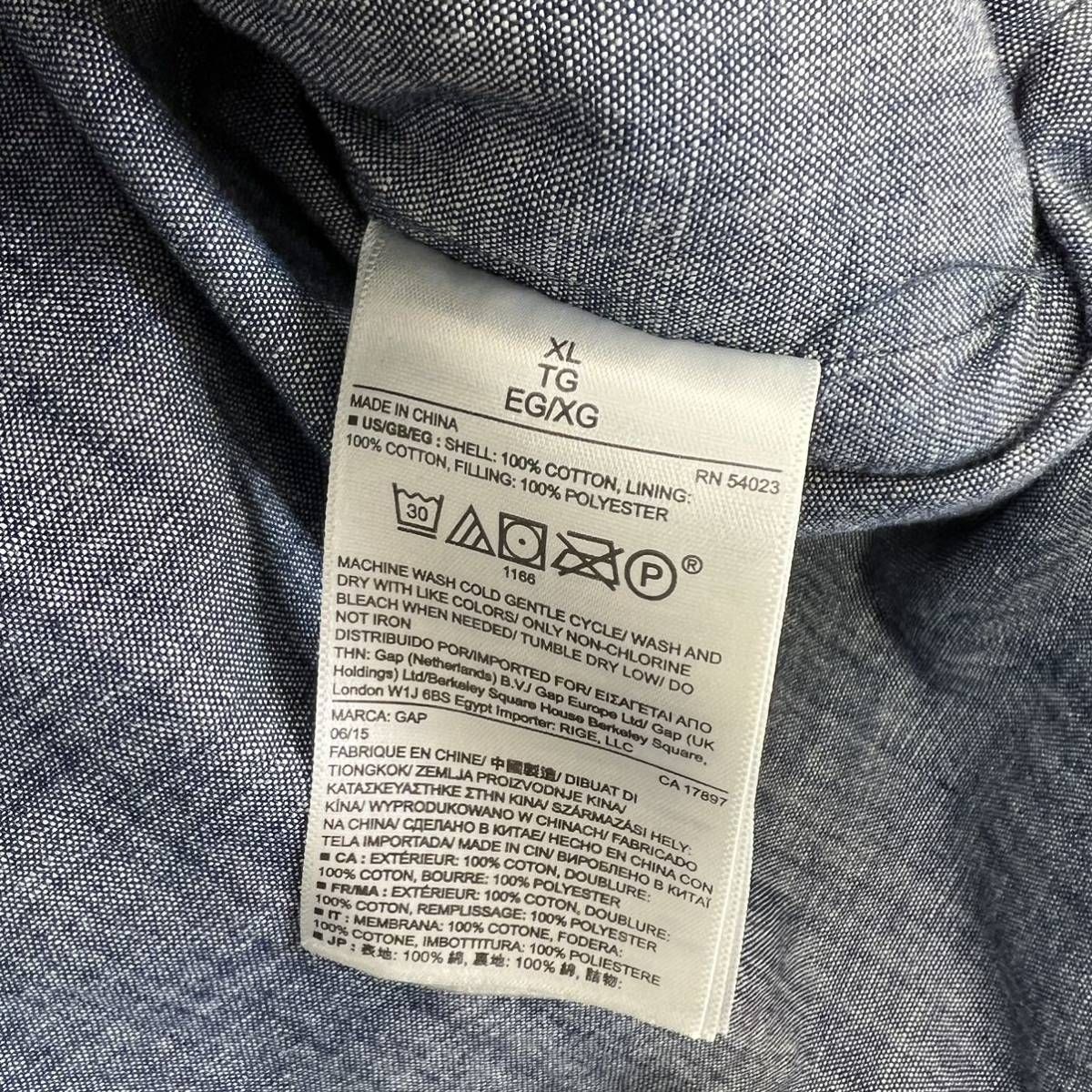 GAP ボア襟 中綿 B-15型 フライトジャケット M　ネイビー 90s GAP MA-1 Type Flight Jacket | VOSTOK