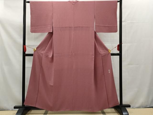 襦袢 作家物 つぼたれ暈し上品な加工 正絹 AK-6180 楽天市場】【中古品】仕立て上がり 袷着物 「紅唐色 露芝の地紋
