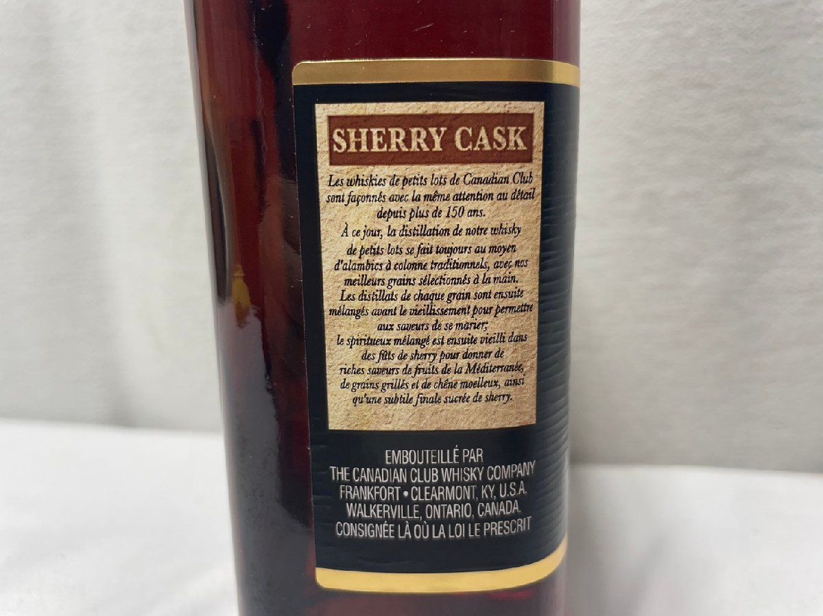 ▽カナディアンクラブ シェリーカスク ベスト スモールバッチ 750ml 