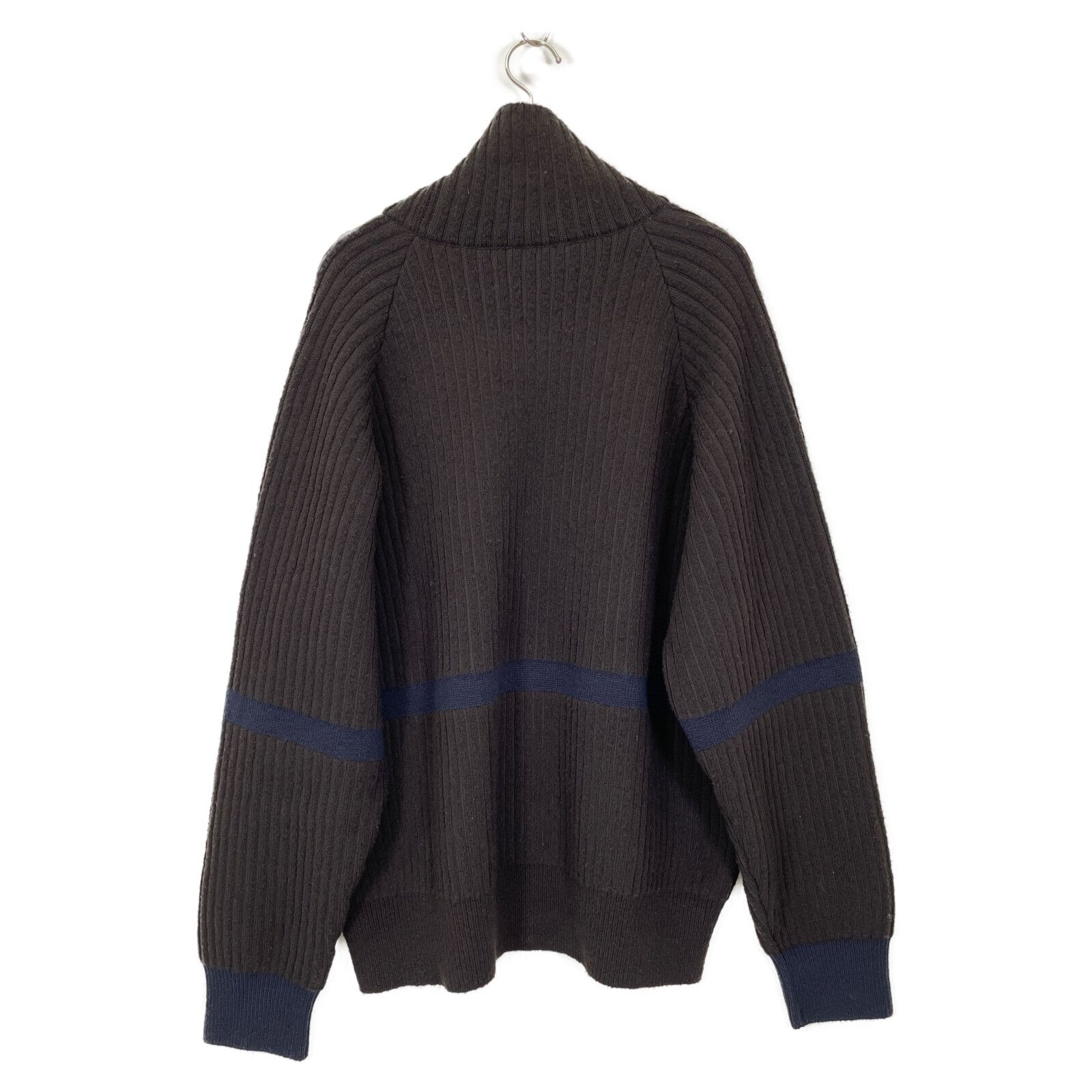 stein シュタイン 22AW ﾌﾞﾗｯｸ ST.456 Thick Wale Rib High Neck LS M