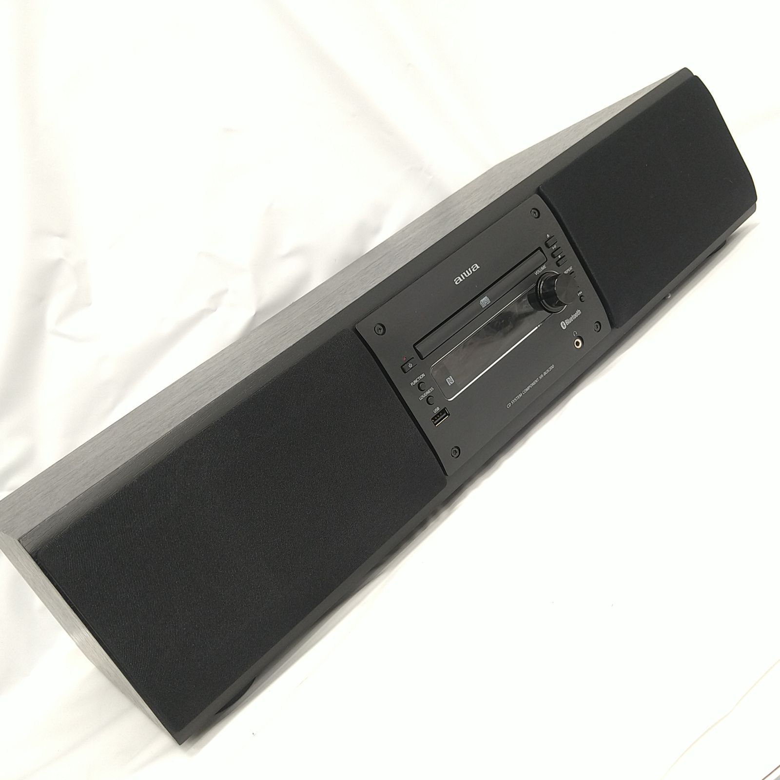 中古／美品】AIWA アイワ ミニコンポ ブラック XR-BUX200 ワイドFM対応 Bluetooth対応 - メルカリ